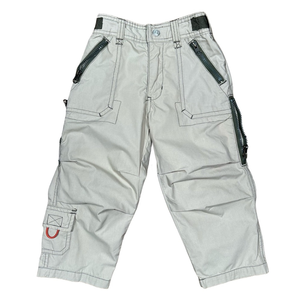 VINTAGE 90s Canyon River Blues Baby Boys Khaki Adjustable Cargo Utility Pants 2T